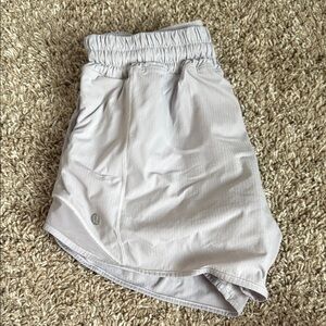 Lululemon White Athletic Shorts